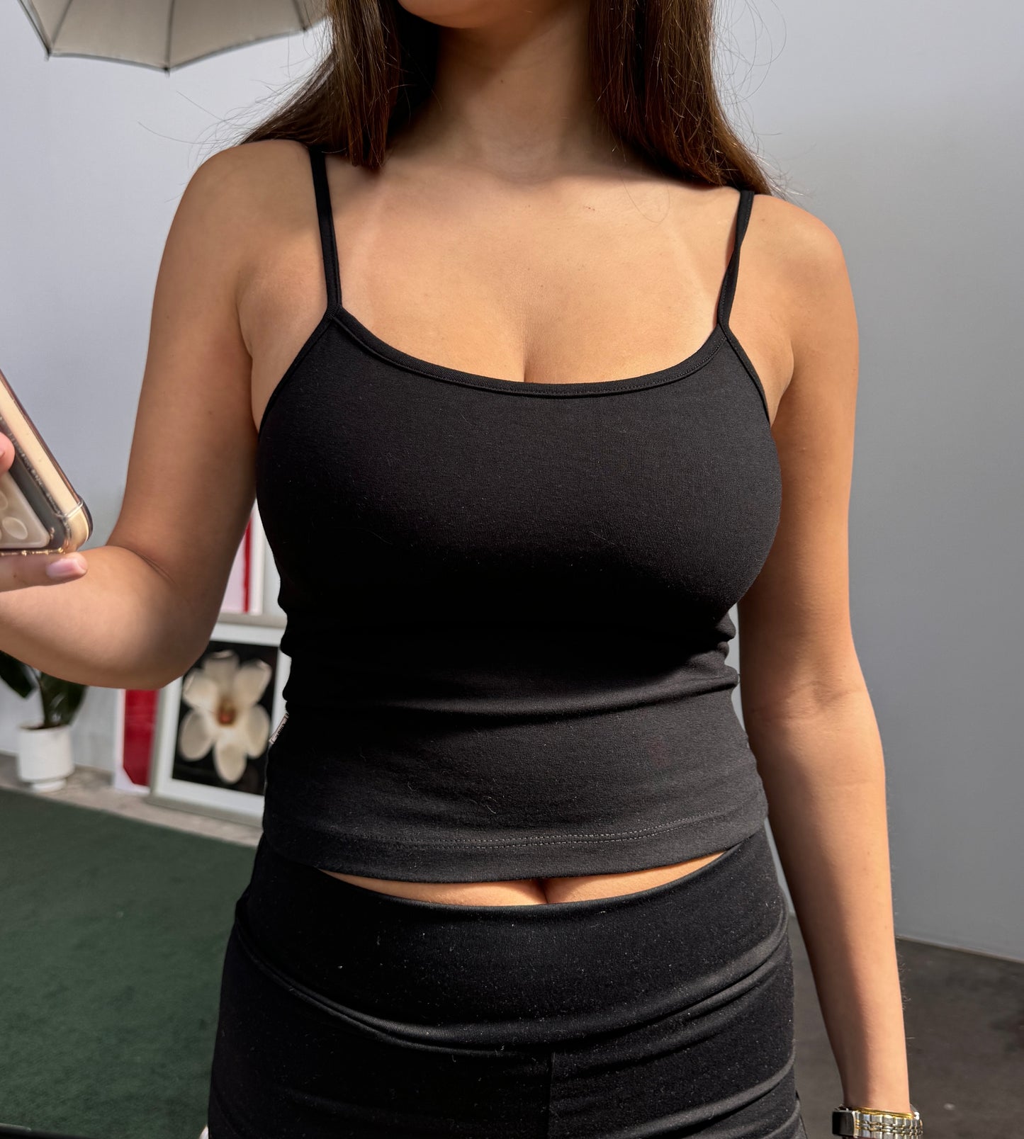 Cindys Black Cami